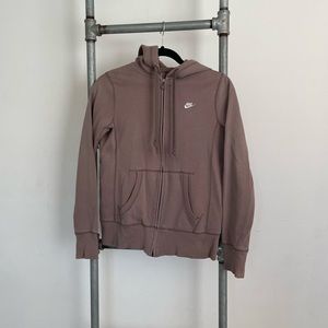 Nike Brown Zip Up Hoodie